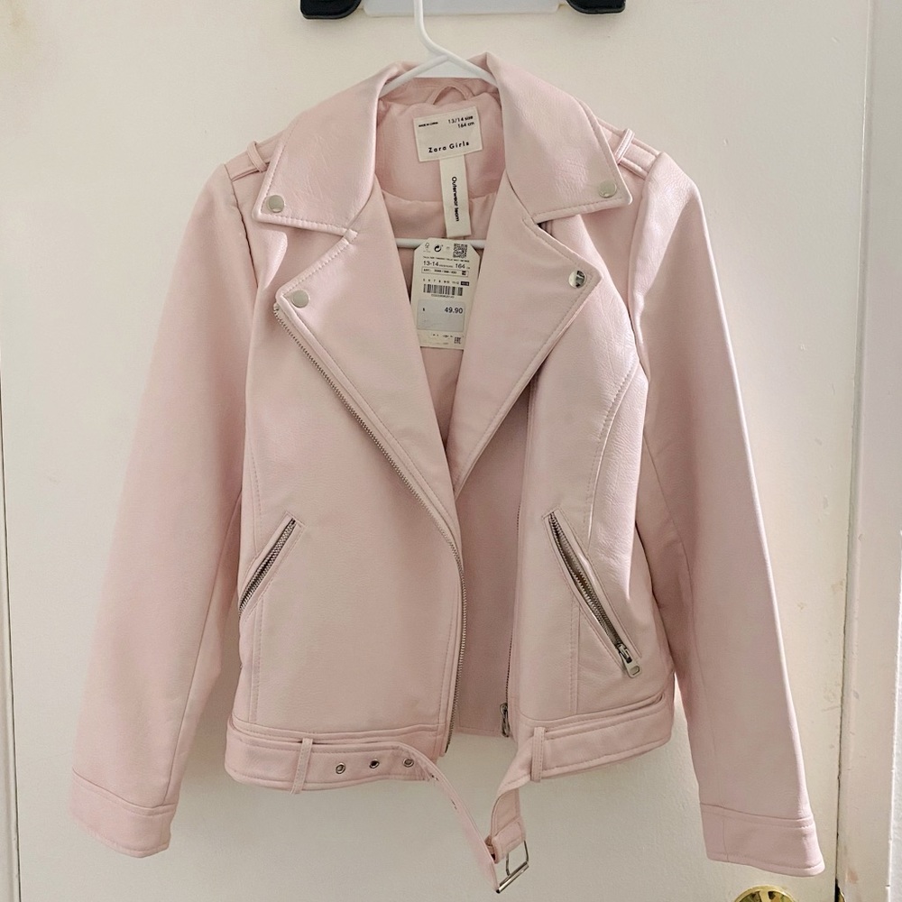 ❗️SOLD❗️Zara Girl Biker Leather Jacket